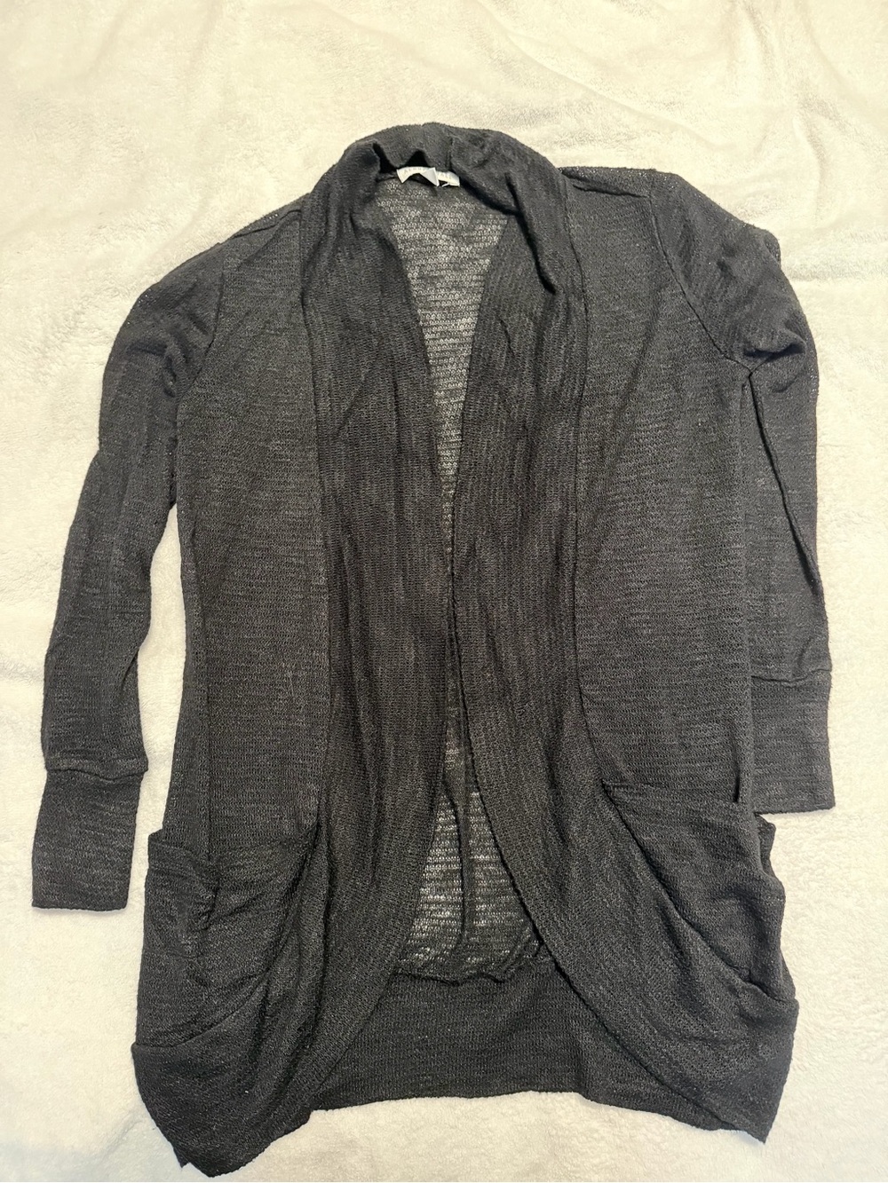 Aeropostale Draped Open Front Cardigan Size Medium